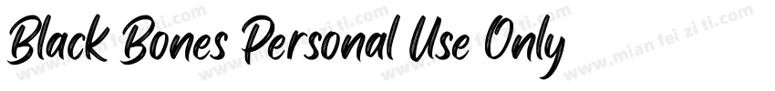 Black Bones Personal Use Only R字体转换